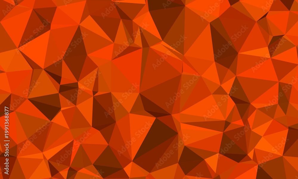 Fototapeta premium vibrant orange geometric paper art texture seamless background