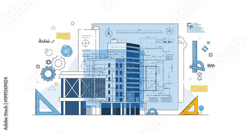Blueprint Architecture Building Design.