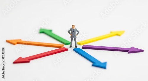 Decision-making pressure visualization widely used in corporate and leadership visuals