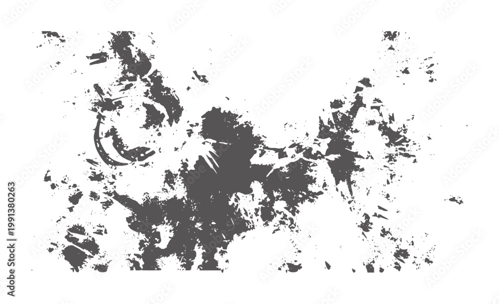 Obraz premium Dark grey abstract splatters and textures white grunge