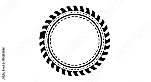 Gear wheel with teeth circle.