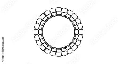 Detailed view of ball bearing.