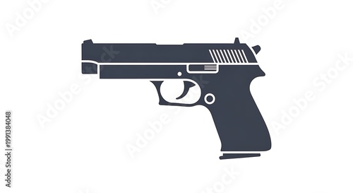 Handgun weapon firearm pistol gun.
