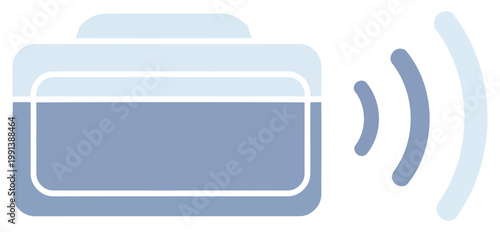 Contactless payment terminal icon representing wireless transaction technology