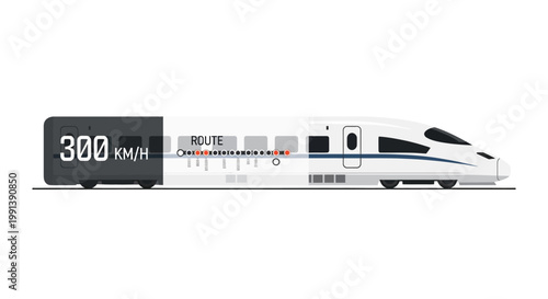 High Speed Train Transportation Vehicle.