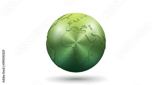 Green Globe Earth Planet Environment.