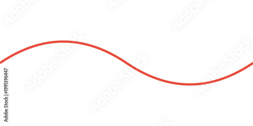 An abstract red and white vector background featuring curved lines and waves that create an energetic electric cable design with a modern digital art concept