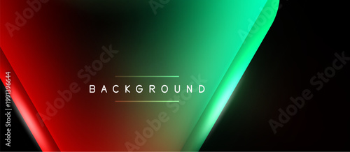 Abstract gradient background. Red, green hues blend into black space. Text reads BACKGROUND centered within design. Modern, dynamic visual.