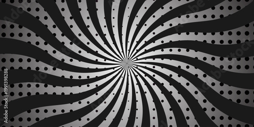 Vector sunburst pattern black and withe halftone design. Vintage paper sunrays illustration. sun beam vector banner design comic burst wallpaper.