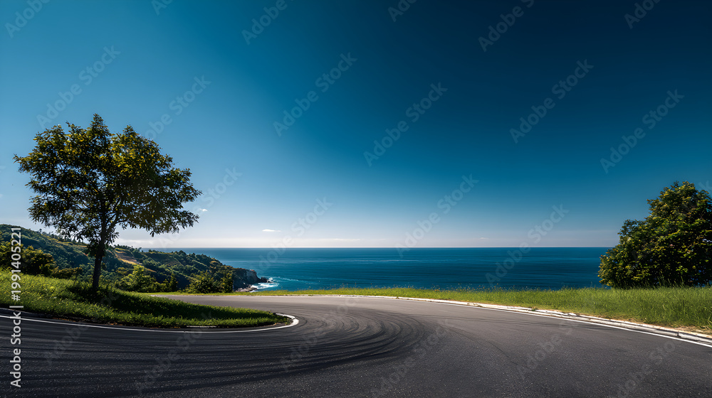 Fototapeta premium road to the sea