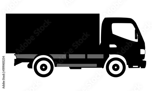 Black moving car icon isolated on white background. Suitable for all businesses.