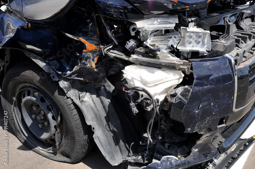 交通事故　事故車両