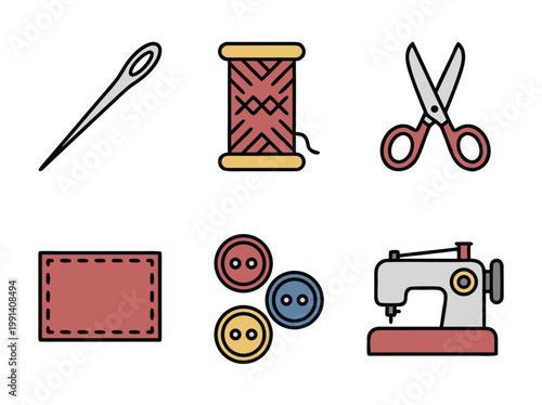 Sewing Tools and Supplies Collection.