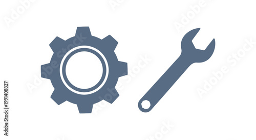 Gear and wrench tool icons.