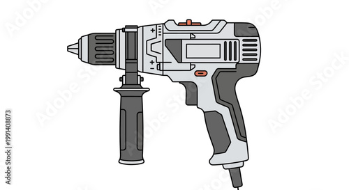 Electric drill machine tool equipment.