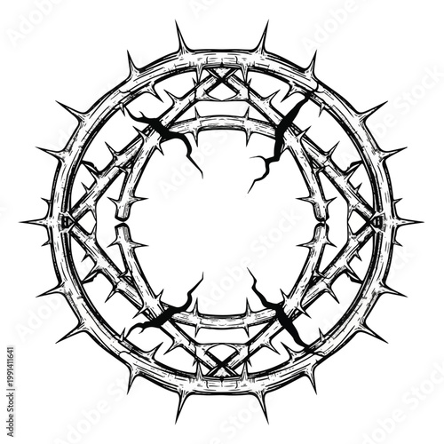 Crown of Thorns Symbol of Suffering and Sacrifice 1.