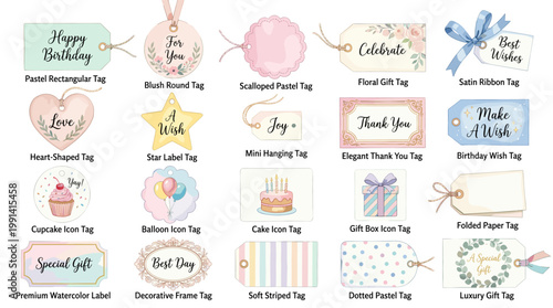 Cute rainy weather watercolor vector set with cloud, rainbow, umbrella, boots, frog and paper boat characters for children design, nursery decor and seasonal illustration