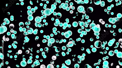 cc ball action background. Glowing ball animation, ​Elegant glowing ball animation using cc ball action with soft lighting and floating particles for a premium