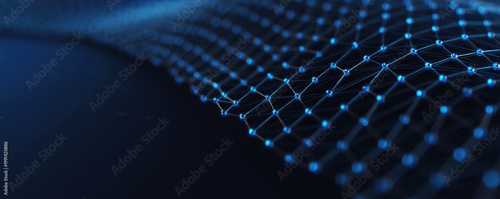 Obraz premium Abstract digital network connection
