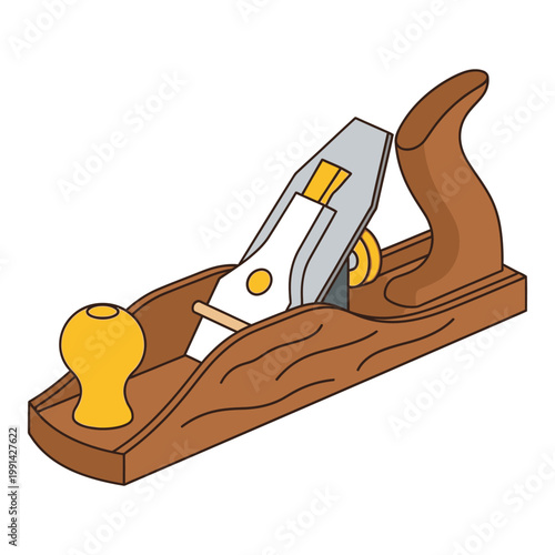 Woodworking hand plane tool for smoothing wood surfaces efficiently always icon