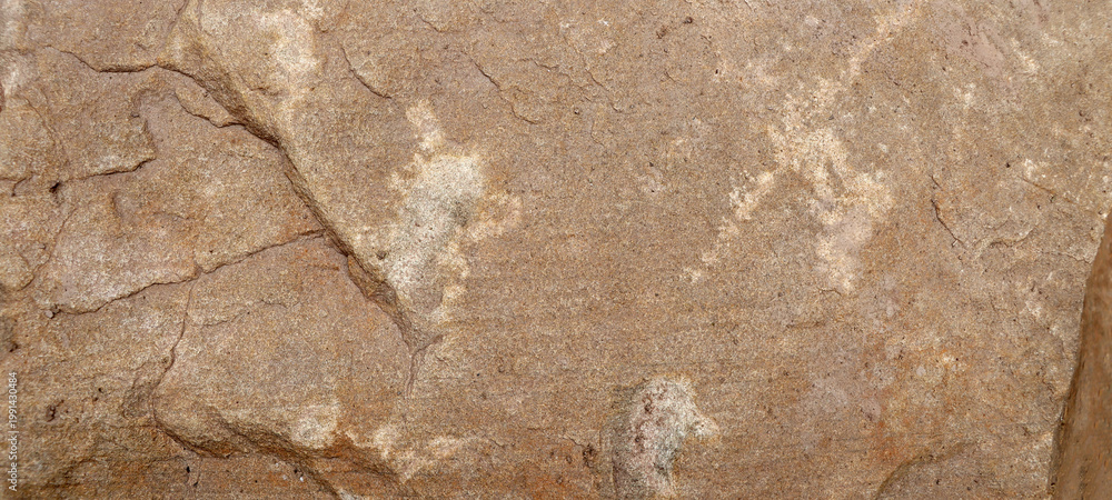 Fototapeta premium Natural gray brown rough grunge grainy stone texture background, backdrop