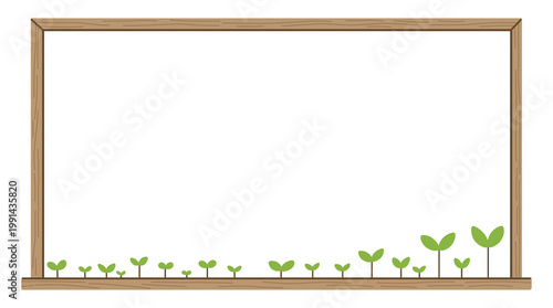 wooden frame border