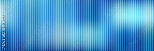 Futuristic ribbed texture with fractal glass effect and smooth fluted vertical lines of rainbow neon gradient.