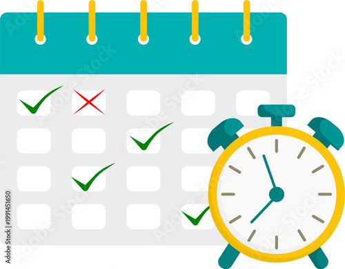 Time Schedule Icon Vector 