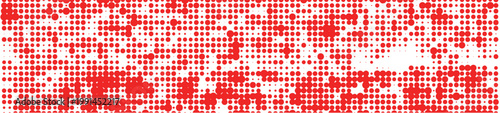 Polka dot pop art halftone pattern. Abstract pixel art.

