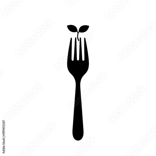 Fork Silhouette Icon