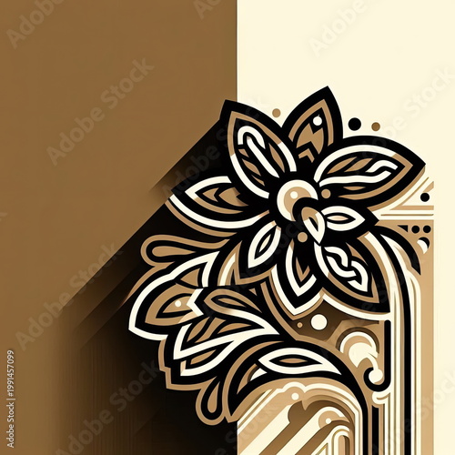 Premium Minimalist Dayak Ulap Doyo Tribal Vector