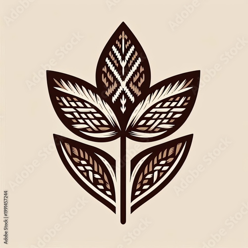 Premium Minimalist Dayak Ulap Doyo Tribal Vector