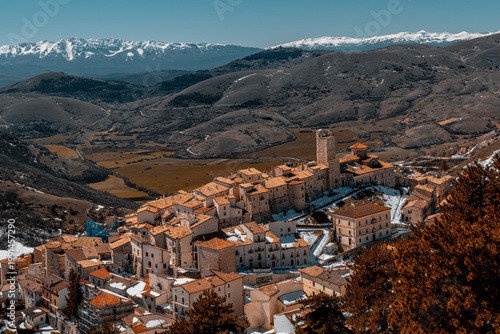 Tableau sur toile Castel del Monte, Abruzzo
