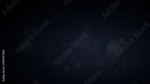 Blue Horizontal Binary Data Flow for Wide Screen Tech Presentation and Interface