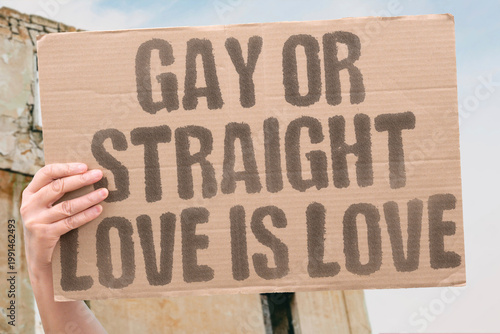 Photography "Gay Or Straight Love Is Love" Documented relationship research confirms emotional attachment and love are documented equivalent regardless of orientation