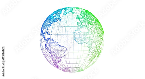 Stylized vector illustration depicting Earth Hour, featuring a globe design with colorful lines against a clean white background, symbolizing the global annual movement for energy