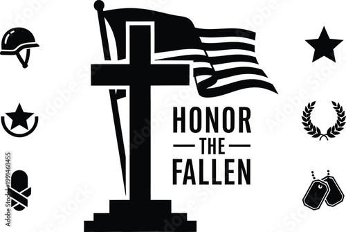 Honor the fallen memorial a tribute to service and sacrifice