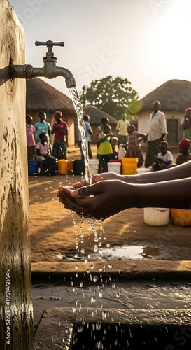 Water access in rural community - A life-giving resource.
