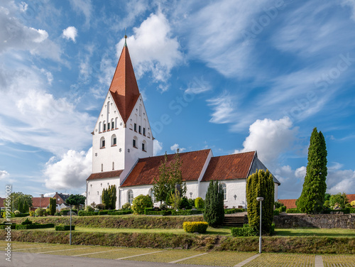 Sanct Severin Kirke with churchyard, Haderslev, South Jutland, Southern Denmark