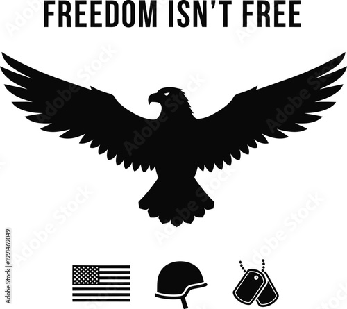 Freedom isn't free a patriotic tribute to sacrifice and liberty