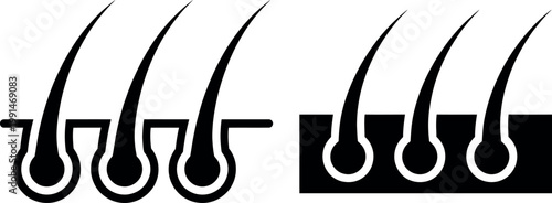 Comparison of traditional and modern hairbrush bristle designs with different base structures