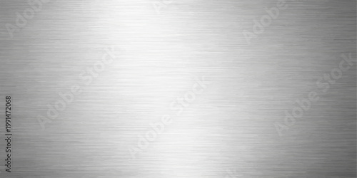 Polished silver brushed metal texture background featuring a shiny stainless steel surface and industrial grey aluminum plate pattern for a sleek metallic wallpaper