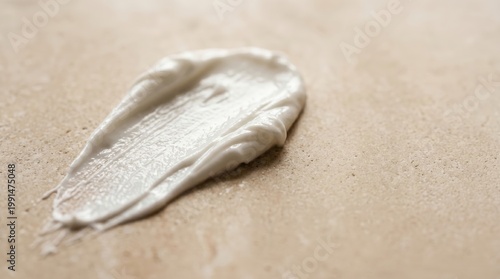 Creamy texture application on smooth surface studio food photography minimalist style