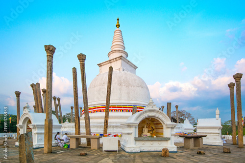Thuparamaya dagoba (stupa), Anuradhapura, Sri Lanka. First dagaba built in Sri Lanka 