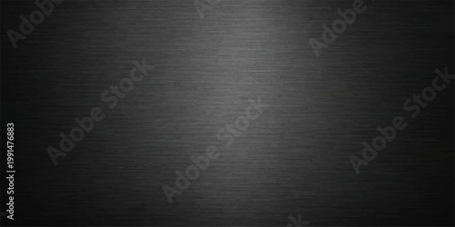 A dark brushed steel plate creates a metallic grey texture with an industrial silver pattern on the stainless aluminum surface material