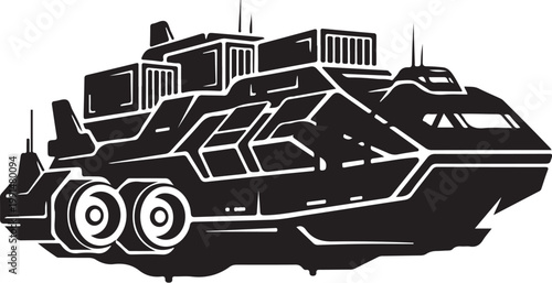 Luxury yacht, mega yacht, boat, vessel, nautical, black and white, vector illustration, ship, sailing, maritime