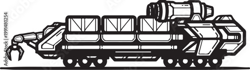 Luxury yacht, mega yacht, boat, vessel, nautical, black and white, vector illustration, ship, sailing, maritime