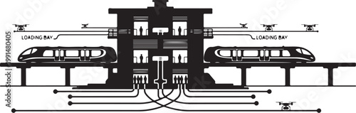 Luxury yacht, mega yacht, boat, vessel, nautical, black and white, vector illustration, ship, sailing, maritime