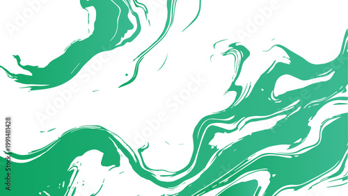 Vector Abstract swirls of teal green hues on the background, showcasing an artistic fluid motion, creating a sense of visual intrigue
