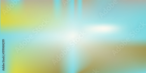 Light blue and green pastel colored gradient background. Abstract spring season blurry vector texture. Nature gradation pattern. Aesthetic bg. Vector soft horizontal backdrop for poster, cover, header